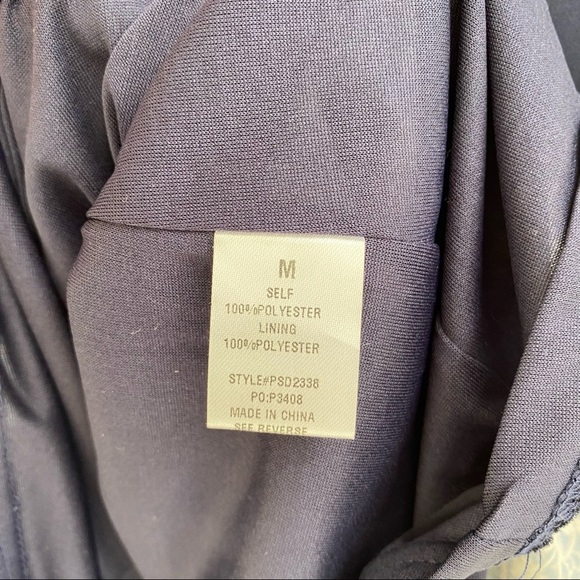 Polagram blue dogwood floral modest midi dress granny core size medium - Picture 9 of 9